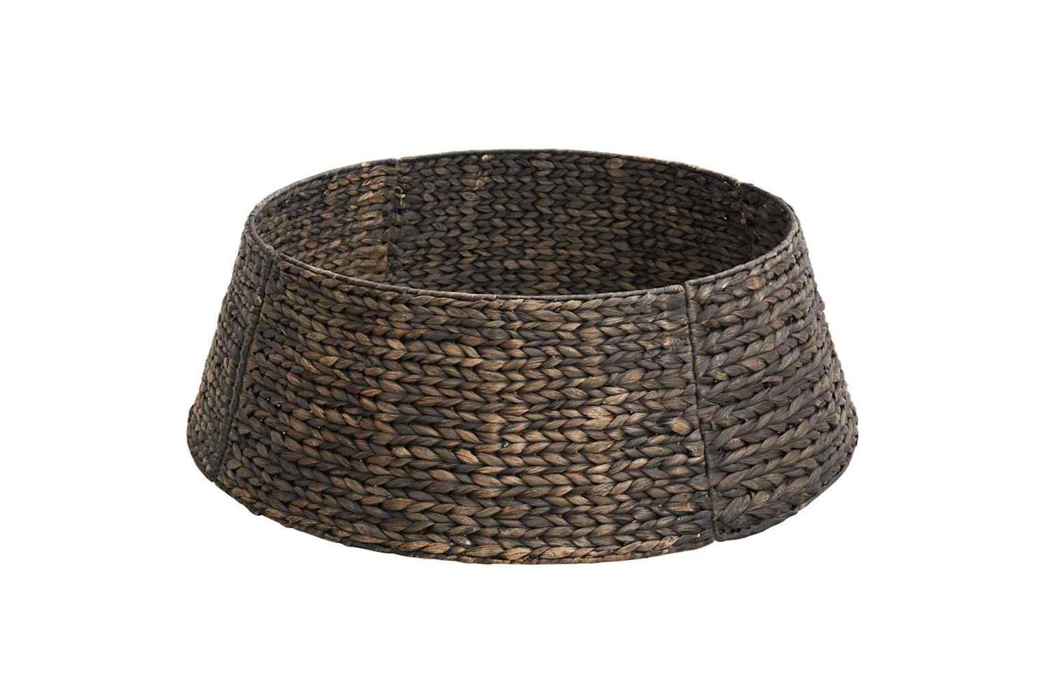 Vidaxl Christmas Tree Collar Black 75 X 75 X 25 Cm Water Hyacinth