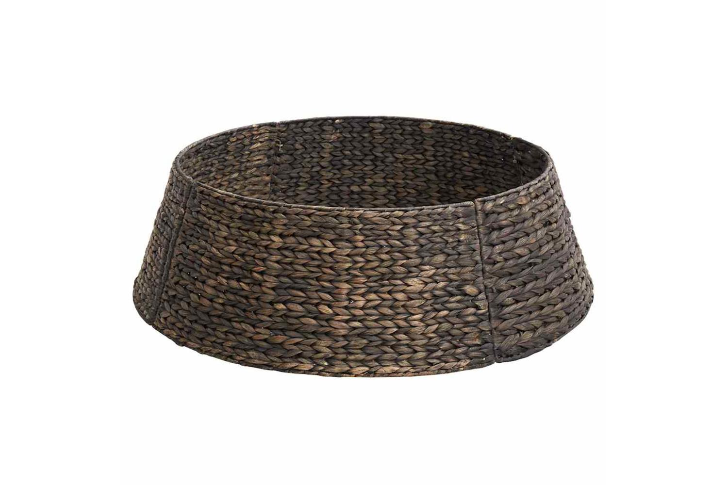 Vidaxl Christmas Tree Collar Black 90 X 90 X 28 Cm Water Hyacinth