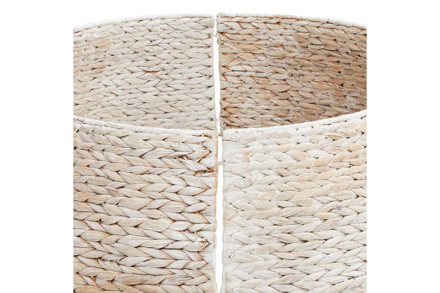 Vidaxl Christmas Tree Collar White 75 X 75 X 25 Cm Water Hyacinth-6