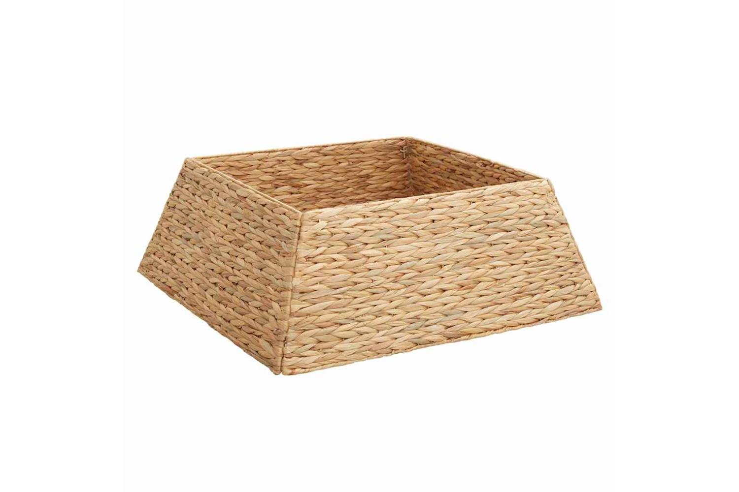 Vidaxl Christmas Tree Collar Brown 70 X 70 X 28 Cm Water Hyacinth-2