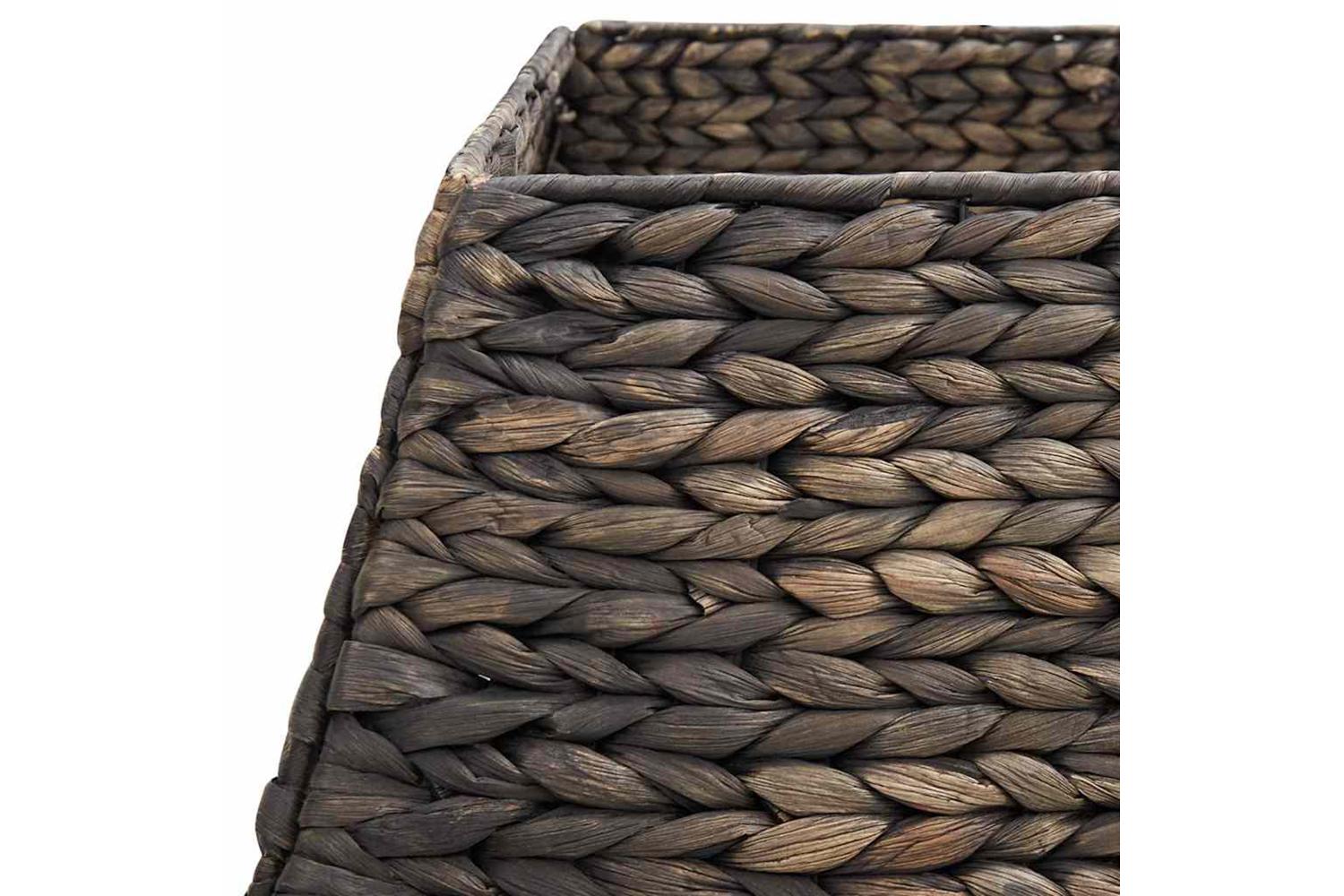Vidaxl Christmas Tree Collar Black 50 X 50 X 25 Cm Water Hyacinth-5