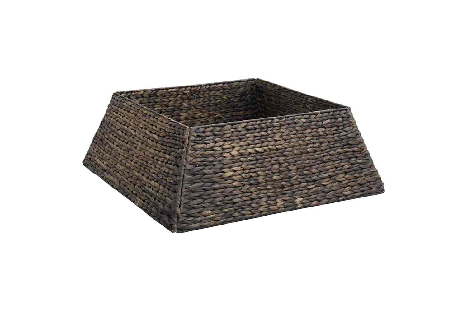Vidaxl Christmas Tree Collar Black 70 X 70 X 28 Cm Water Hyacinth