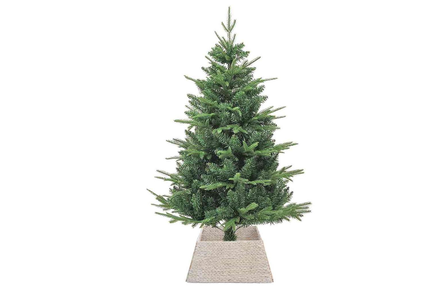 Vidaxl Christmas Tree Collar White 60 X 60 X 28 Cm Water Hyacinth-3