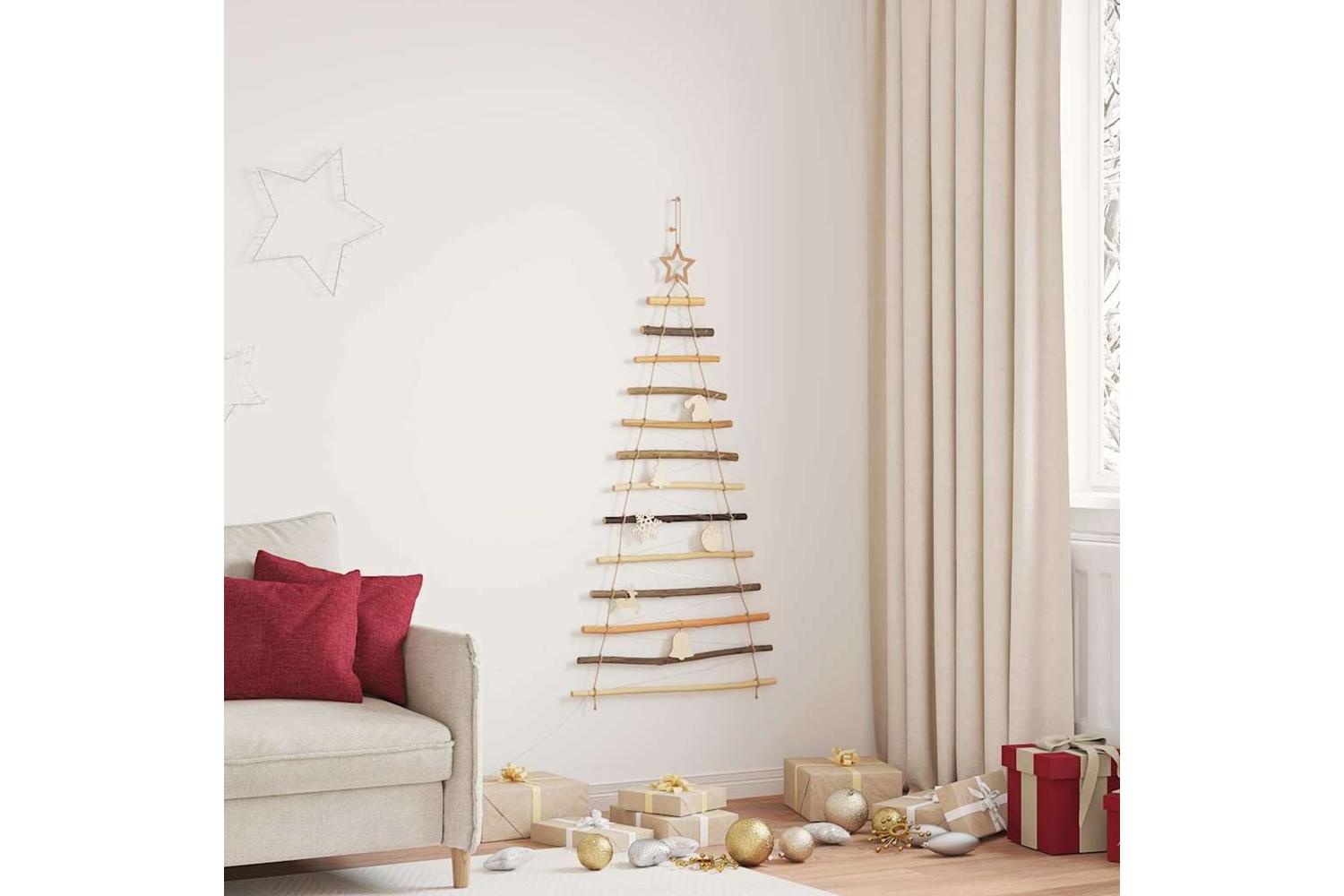 Vidaxl Christmas Tree With 50 Leds Natural 120 Cm Solid Ash Wood-3