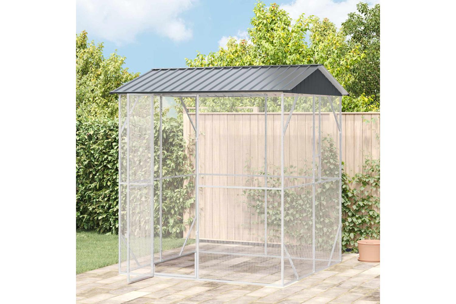 Bird Cage Anthracite 215 X 208 X 247 Cm Galvanised Steel-4