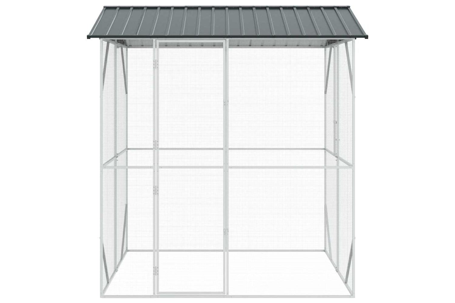 Bird Cage Anthracite 215 X 208 X 247 Cm Galvanised Steel-7