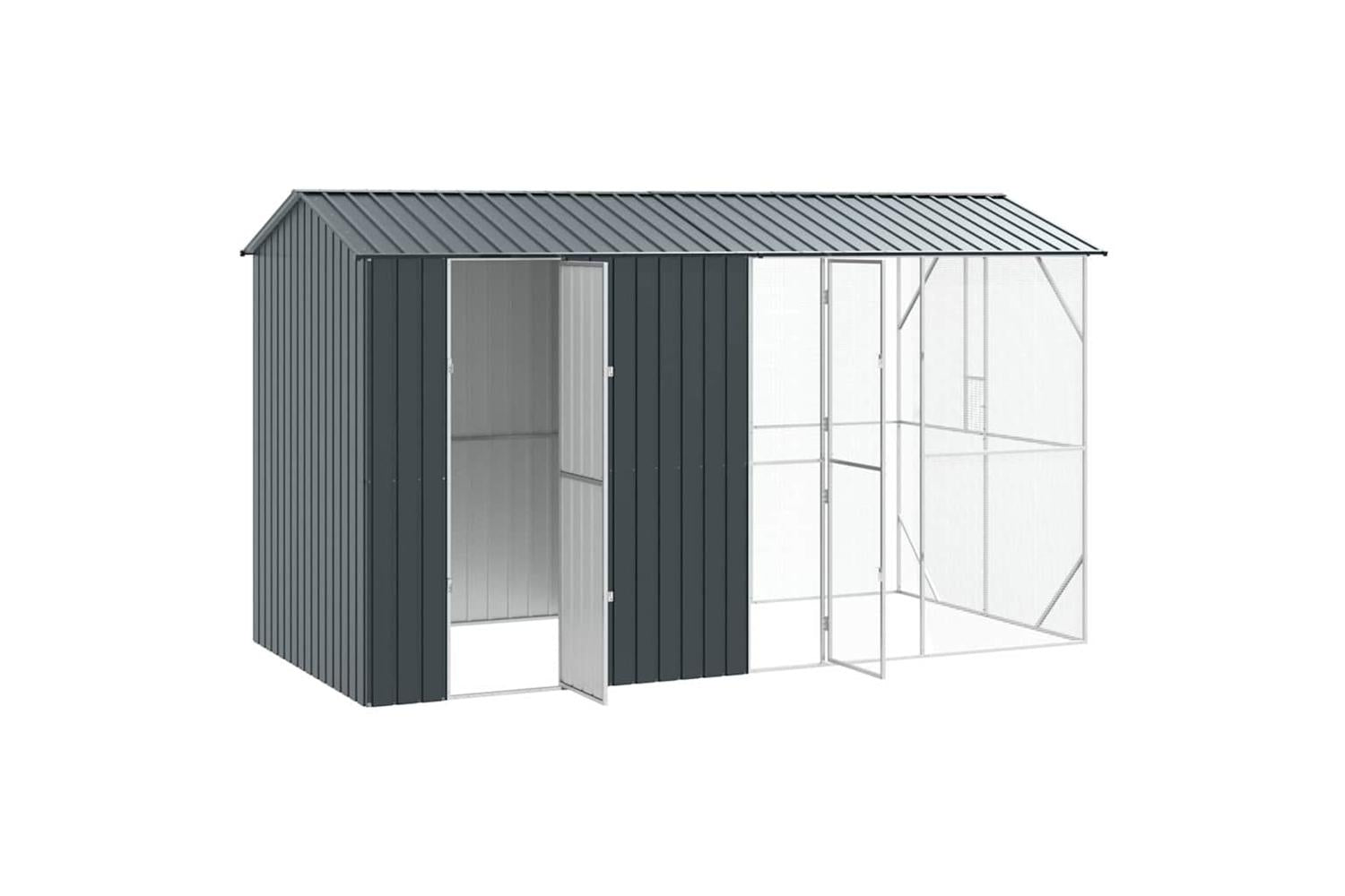 Bird Cage Anthracite 430 X 208 X 247 Cm Galvanised Steel-4