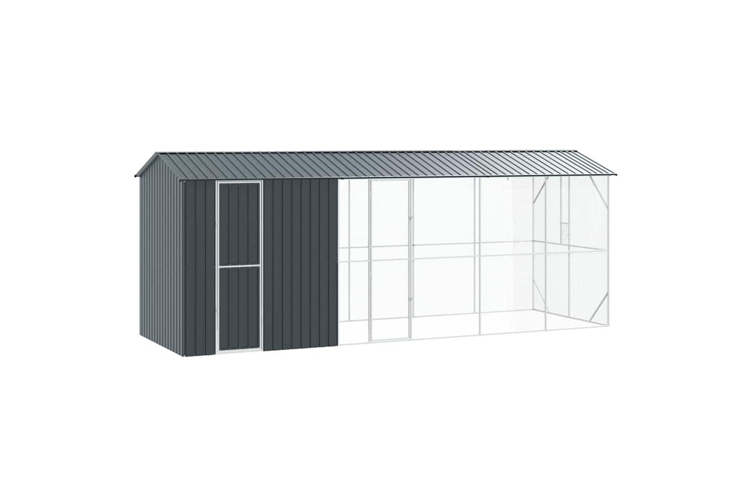 Bird Cage Anthracite 645 X 208 X 247 Cm Galvanised Steel-2