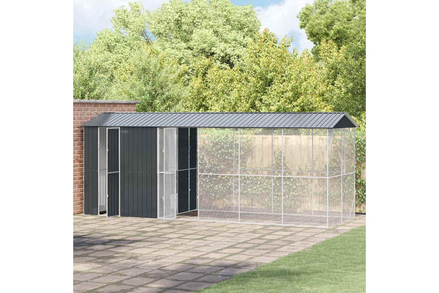 Bird Cage Anthracite 645 X 208 X 247 Cm Galvanised Steel-3
