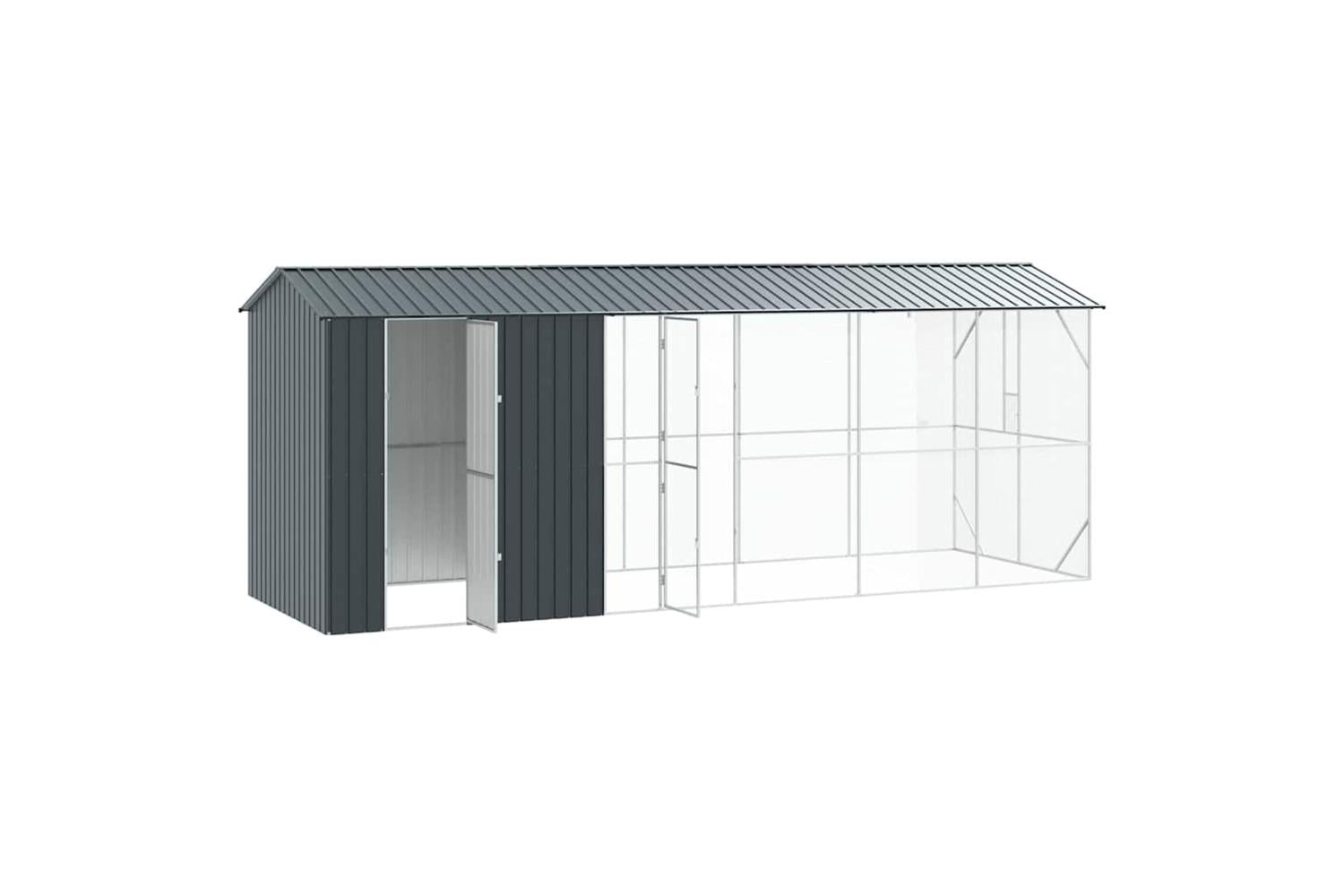Bird Cage Anthracite 645 X 208 X 247 Cm Galvanised Steel-4