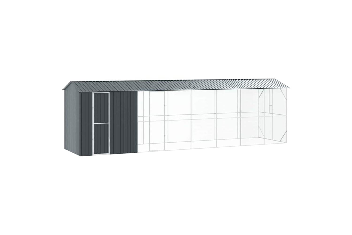 Bird Cage Anthracite 860 X 208 X 247 Cm Galvanised Steel-2