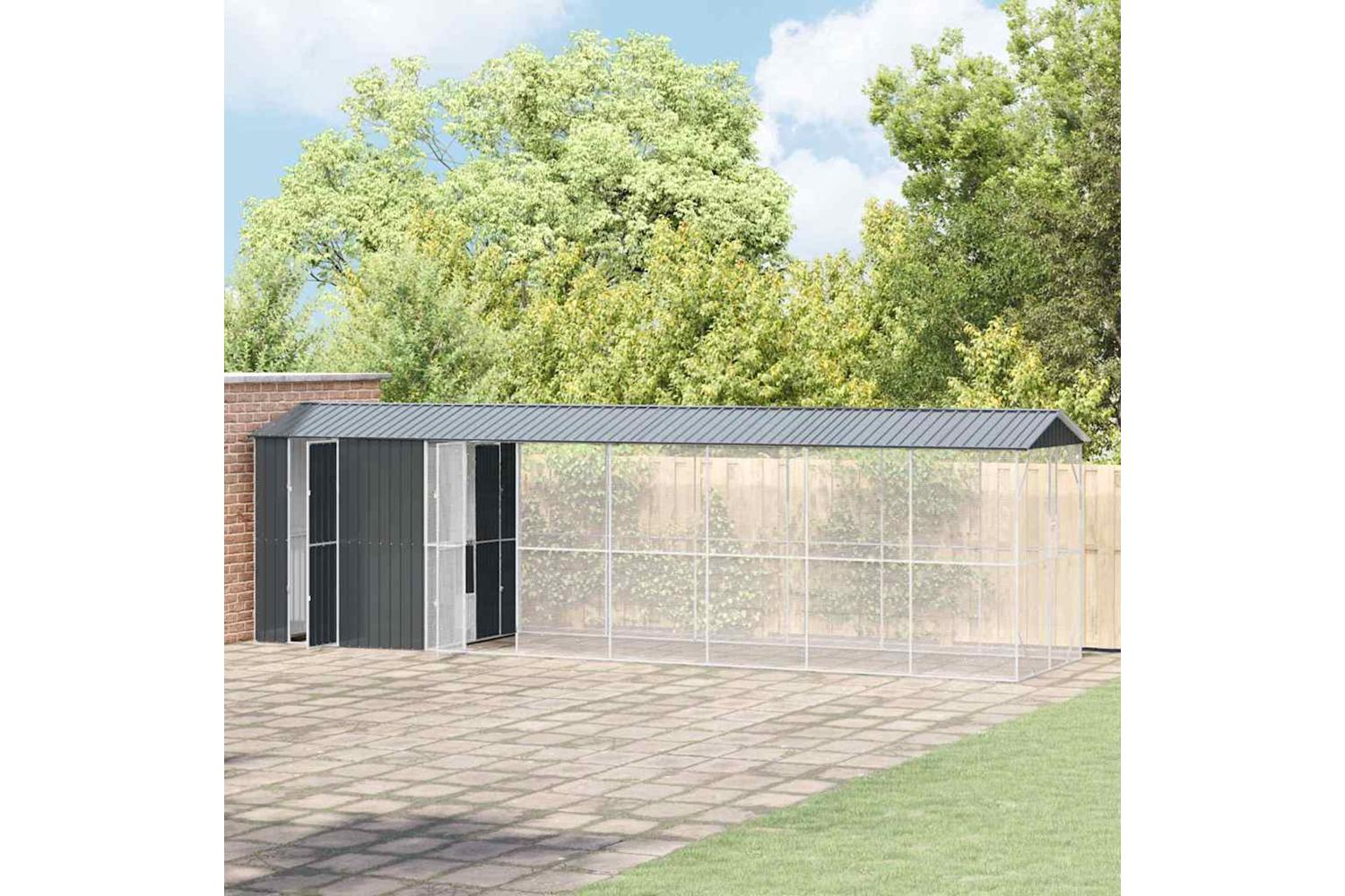 Bird Cage Anthracite 860 X 208 X 247 Cm Galvanised Steel-3