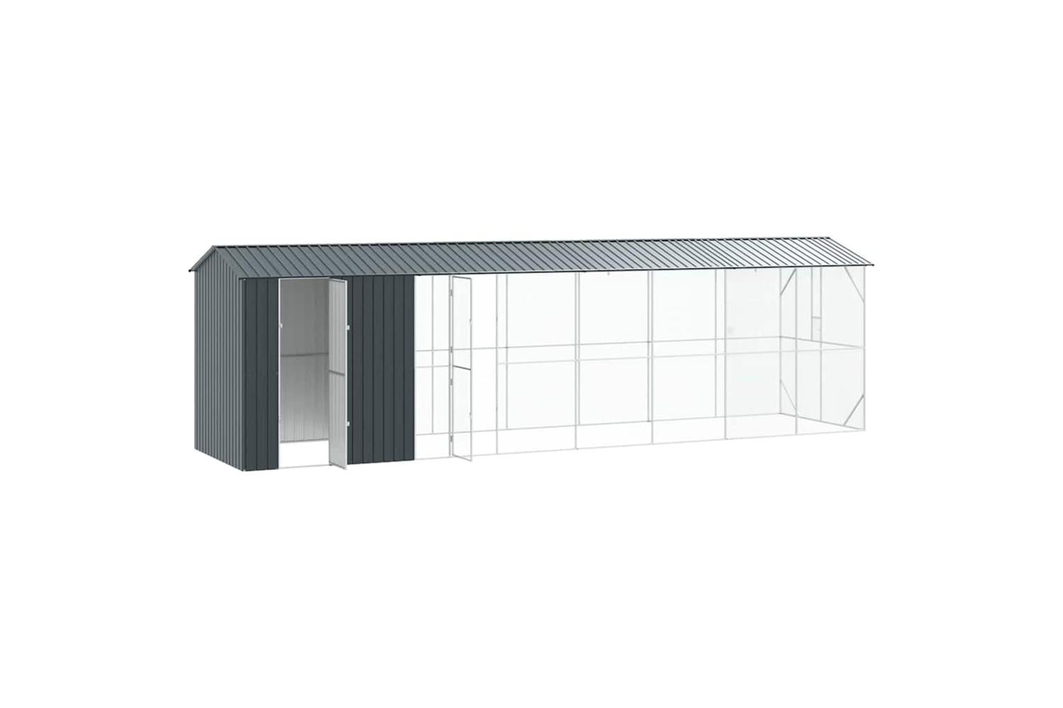 Bird Cage Anthracite 860 X 208 X 247 Cm Galvanised Steel-4