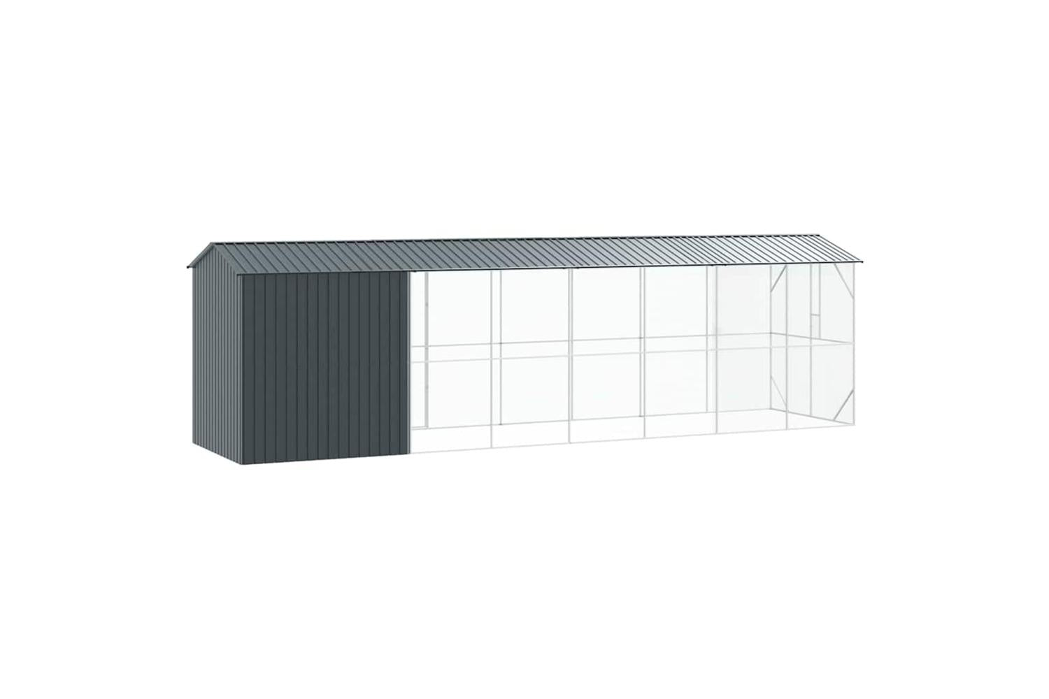 Bird Cage Anthracite 860 X 208 X 247 Cm Galvanised Steel-5