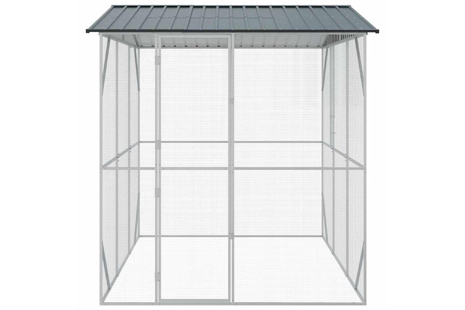 Bird Cage Anthracite 227 X 310 X 247 Cm Galvanised Steel-6