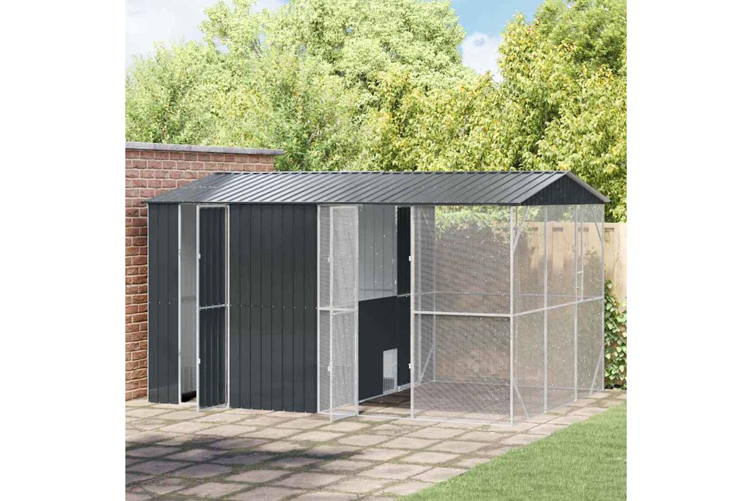 Bird Cage Anthracite 430 X 310 X 247 Cm Galvanised Steel-3