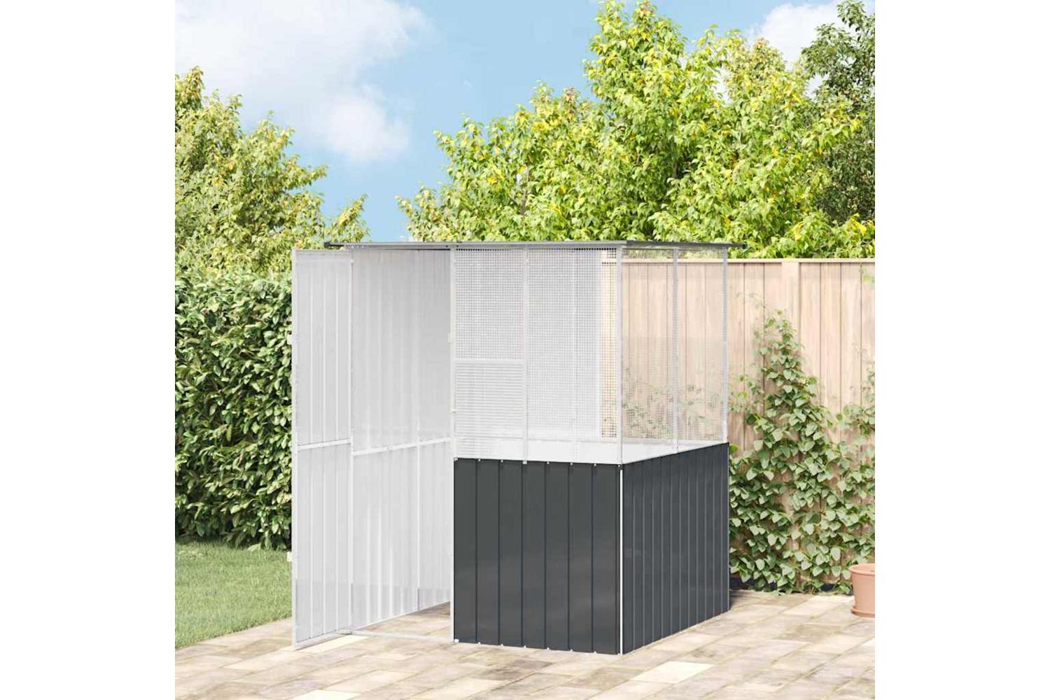 Bird Cage Anthracite 154 X 154 X 200 Cm Galvanised Steel-3