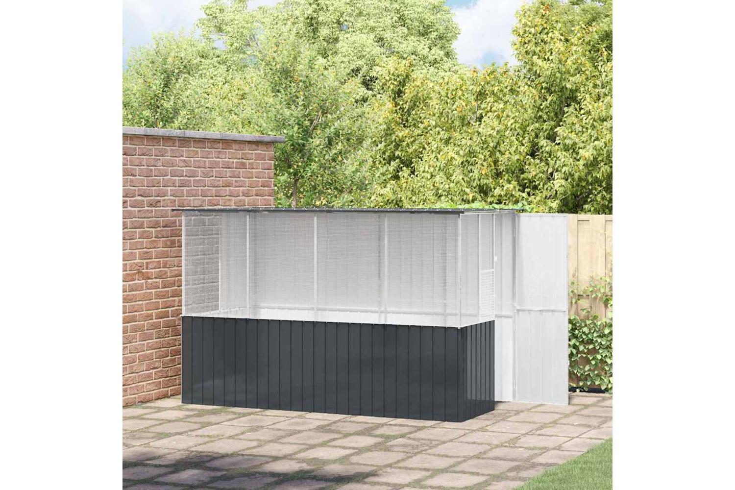 Bird Cage Anthracite 315 X 167 X 200 Cm Galvanised Steel-3