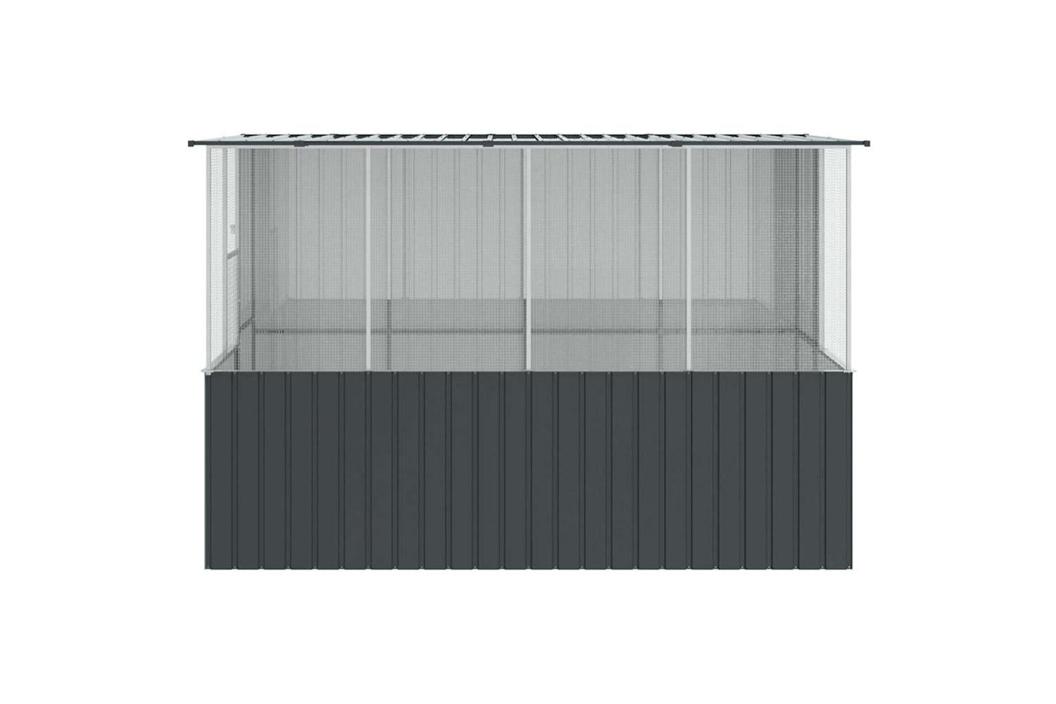 Bird Cage Anthracite 315 X 167 X 200 Cm Galvanised Steel-8