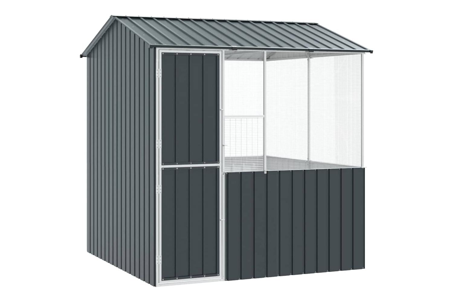 Bird Cage Anthracite 215 X 209 X 230 Cm Galvanised Steel-2