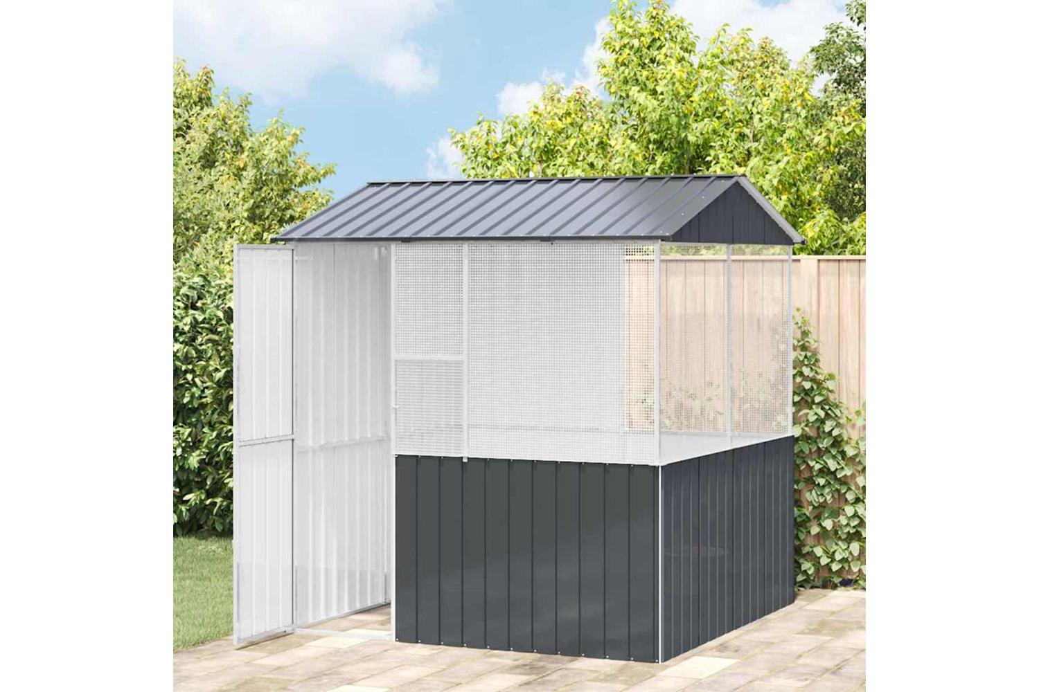 Bird Cage Anthracite 215 X 209 X 230 Cm Galvanised Steel-3