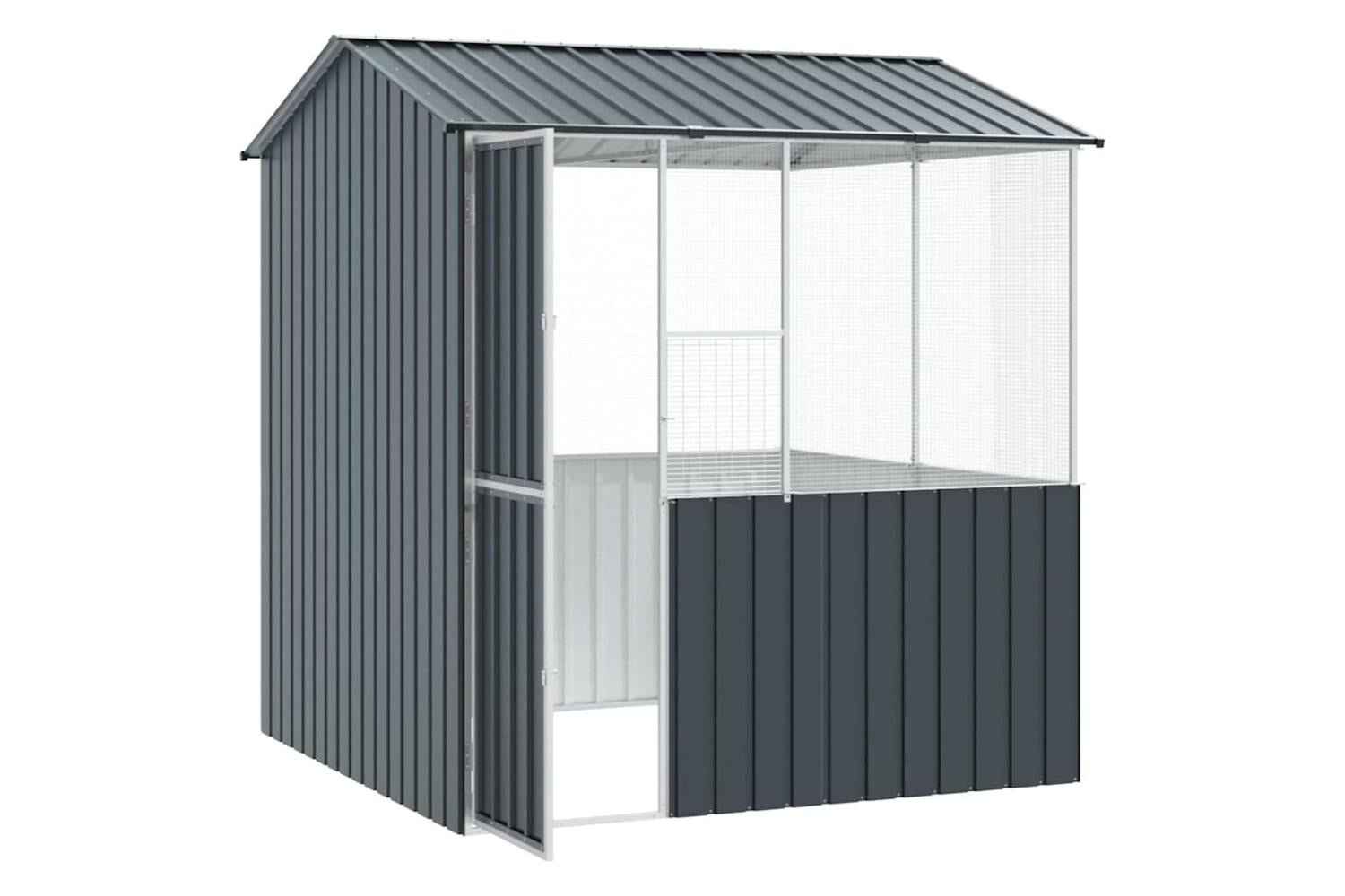 Bird Cage Anthracite 215 X 209 X 230 Cm Galvanised Steel-4