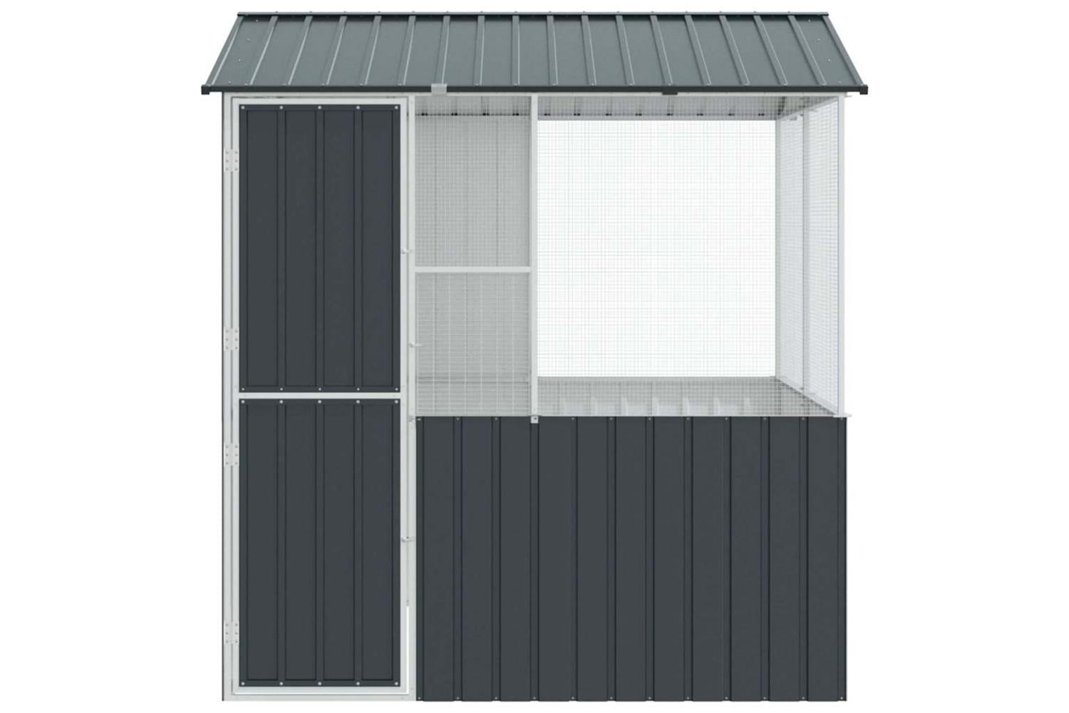 Bird Cage Anthracite 215 X 209 X 230 Cm Galvanised Steel-6