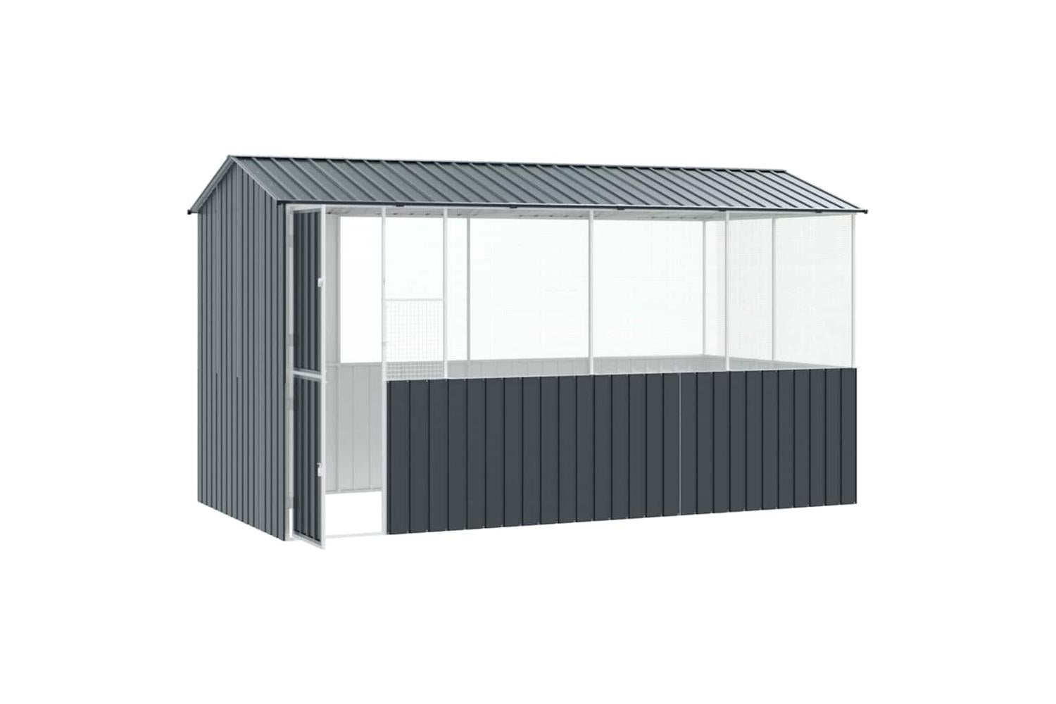 Bird Cage Anthracite 410 X 210 X 230 Cm Galvanised Steel-5