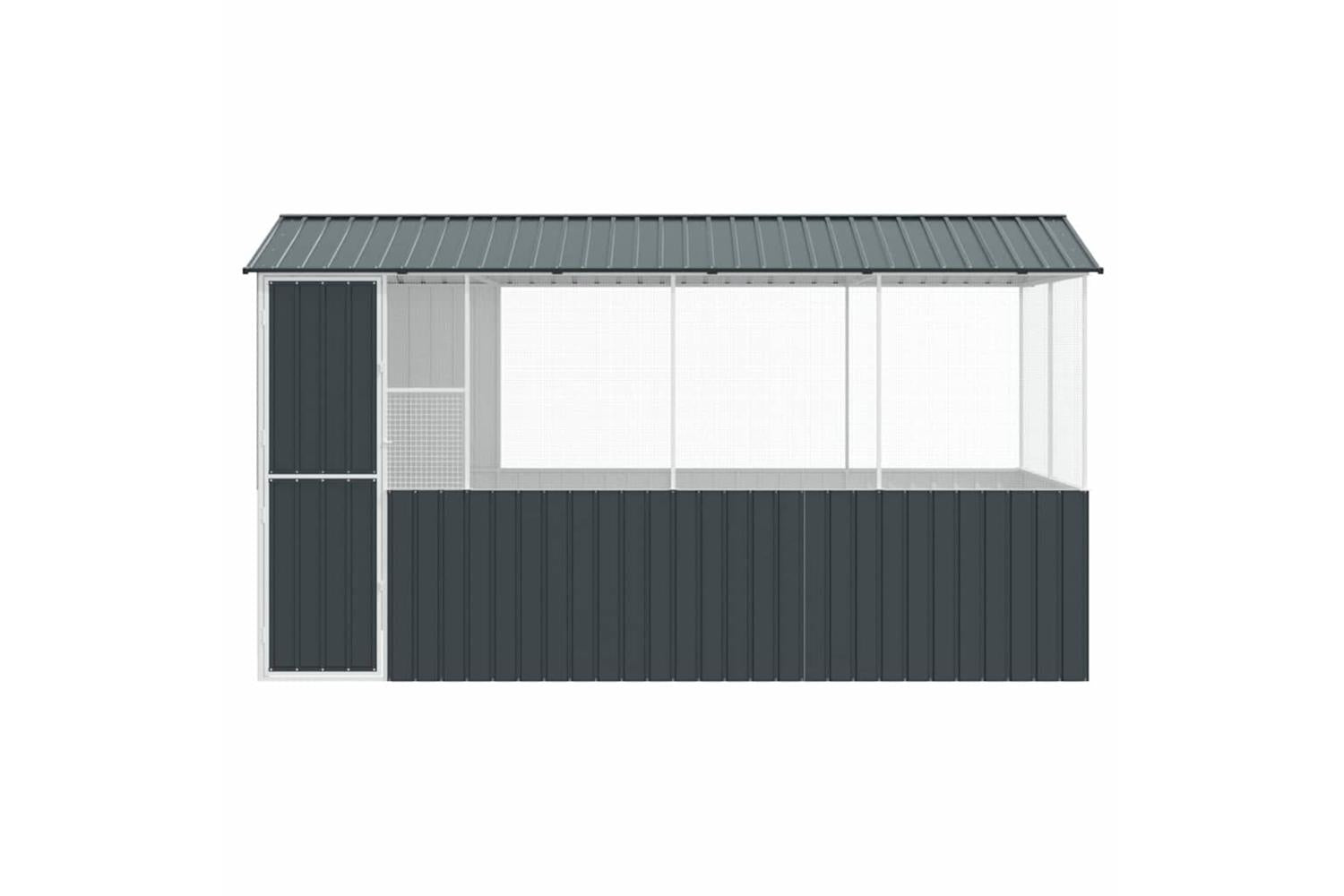 Bird Cage Anthracite 410 X 210 X 230 Cm Galvanised Steel-7