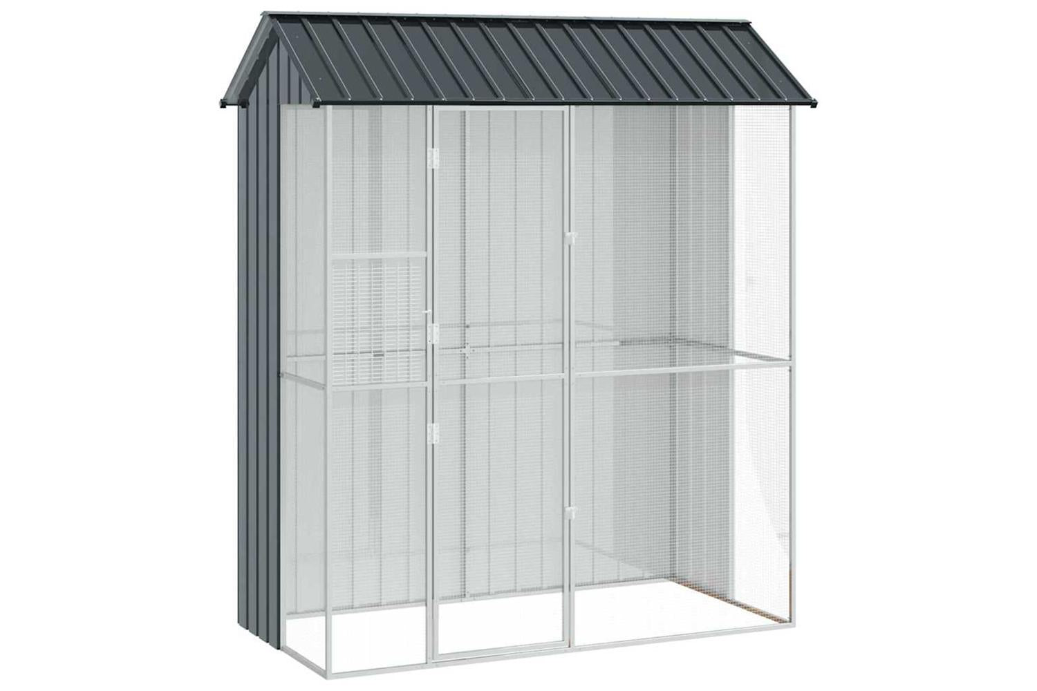 Bird Cage Anthracite 215 X 110 X 247 Cm Galvanised Steel-2