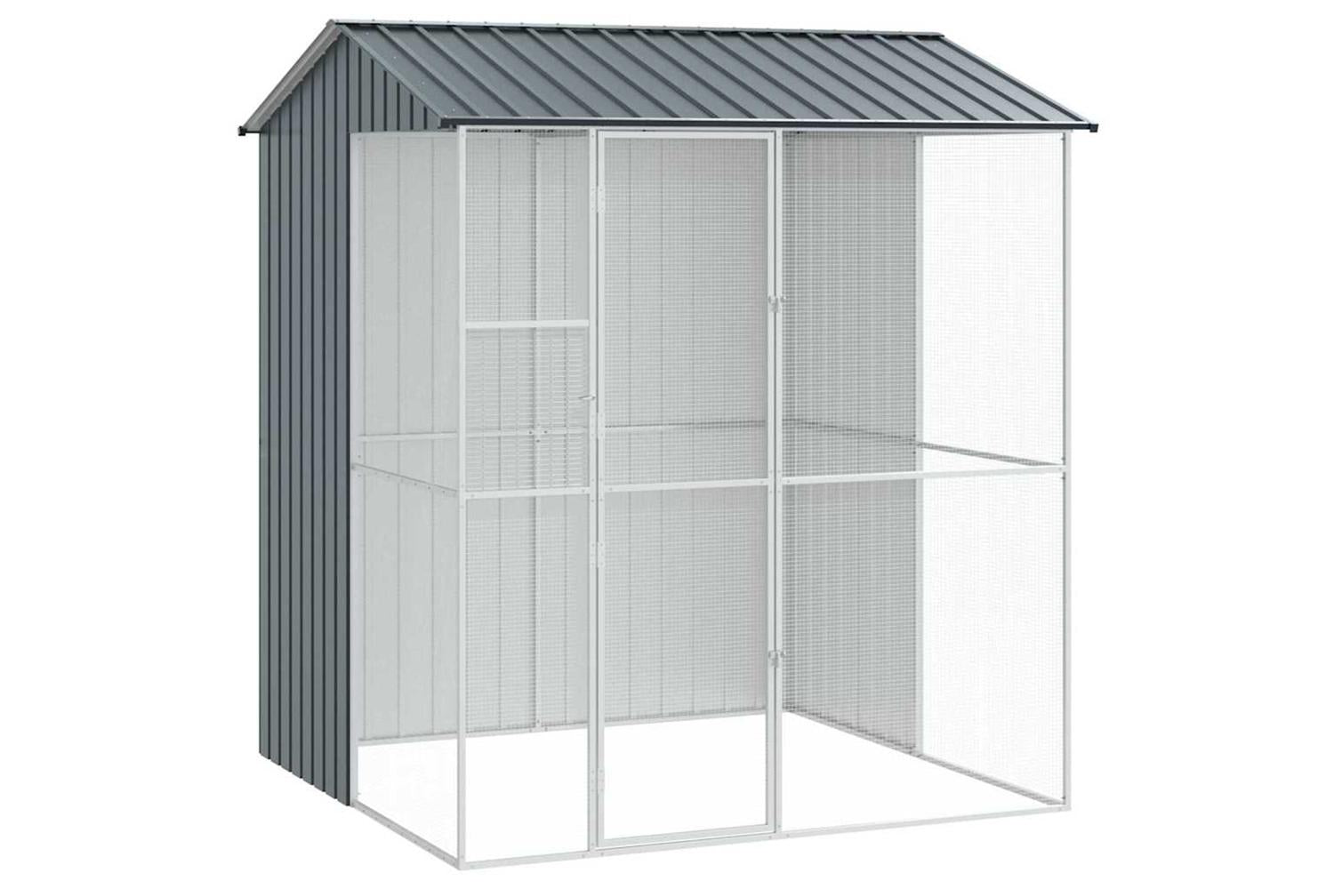 Bird Cage Anthracite 215 X 210 X 247 Cm Galvanised Steel-2