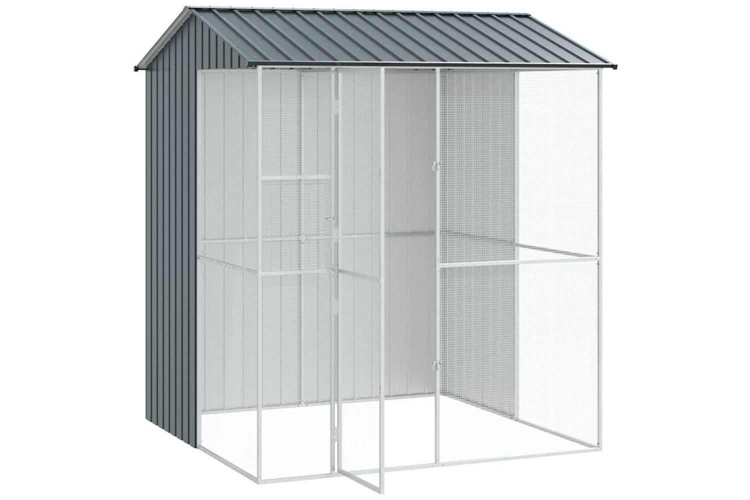 Bird Cage Anthracite 215 X 210 X 247 Cm Galvanised Steel-4