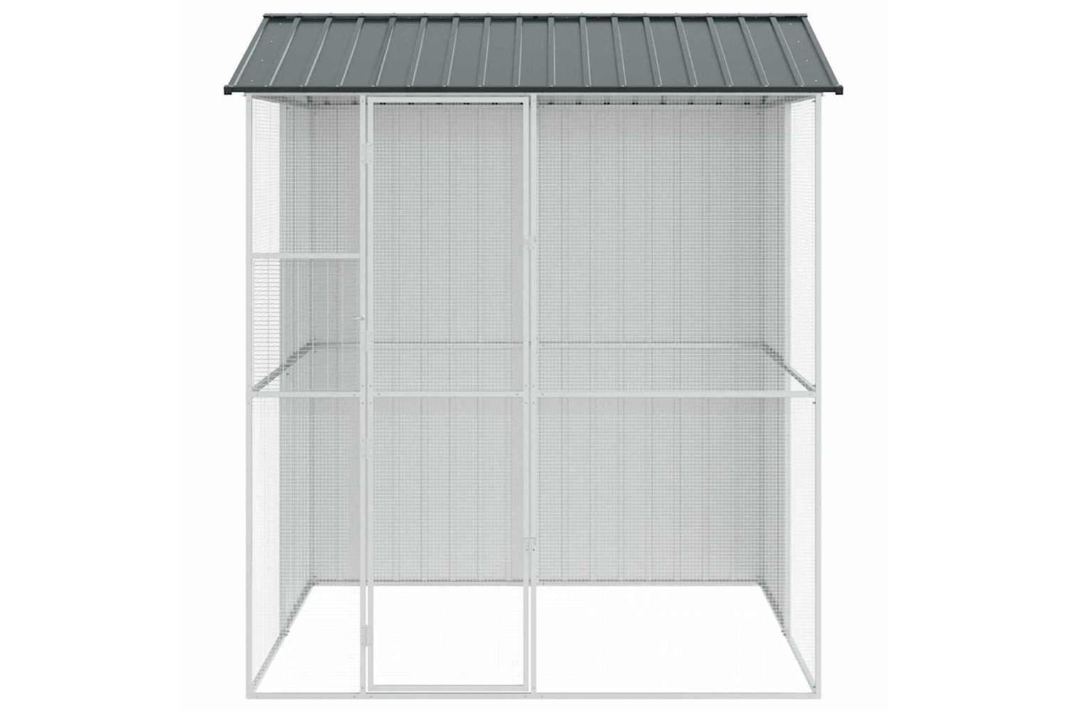 Bird Cage Anthracite 215 X 210 X 247 Cm Galvanised Steel-6