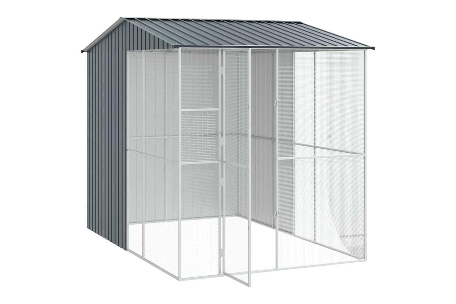 Bird Cage Anthracite 215 X 310 X 247 Cm Galvanised Steel-4