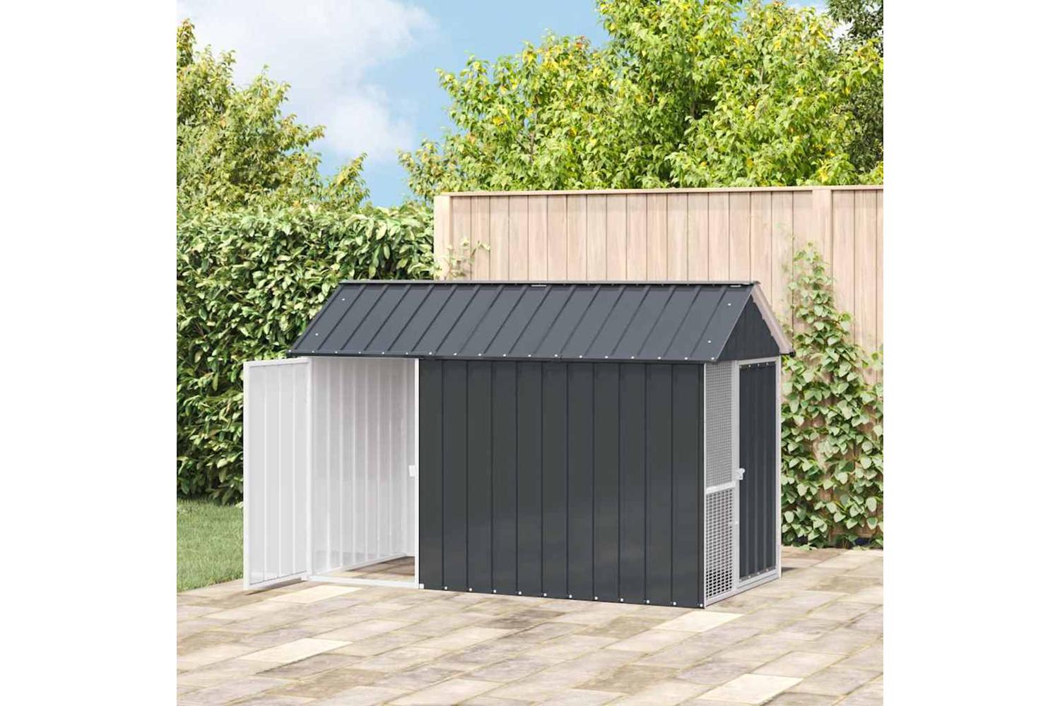 Bird Cage Anthracite 215 X 112 X 141 Cm Galvanised Steel-3