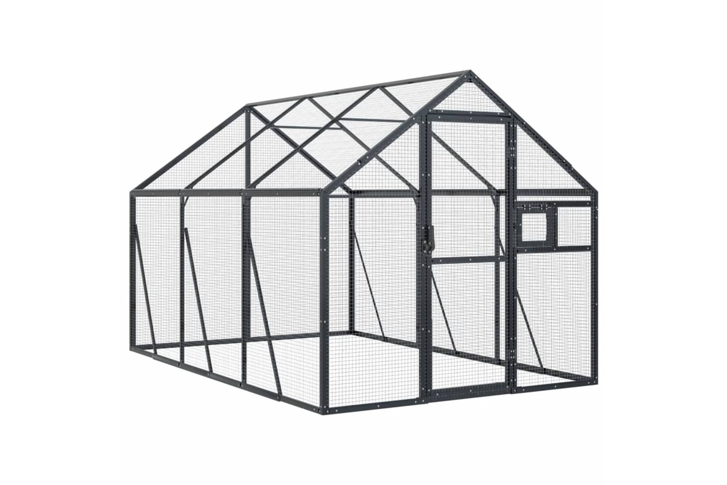 Aviary Anthracite 179x3x185 M Aluminium-2