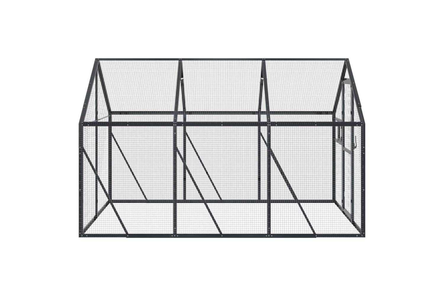 Aviary Anthracite 179x3x185 M Aluminium-4