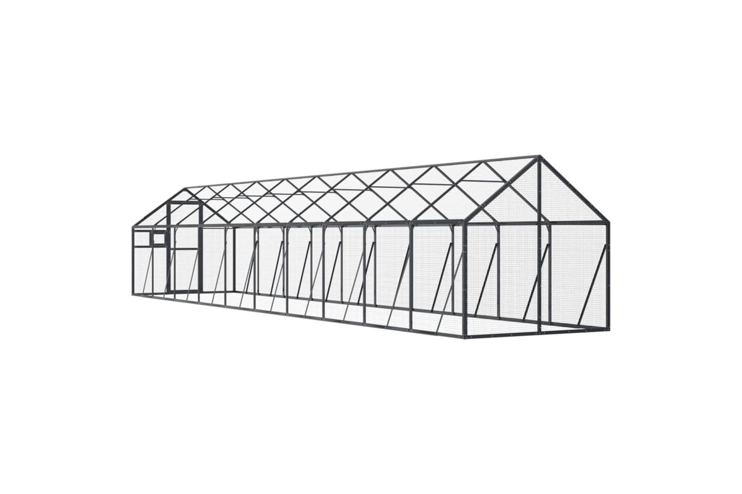 Aviary Anthracite 179x10x185 M Aluminium-5