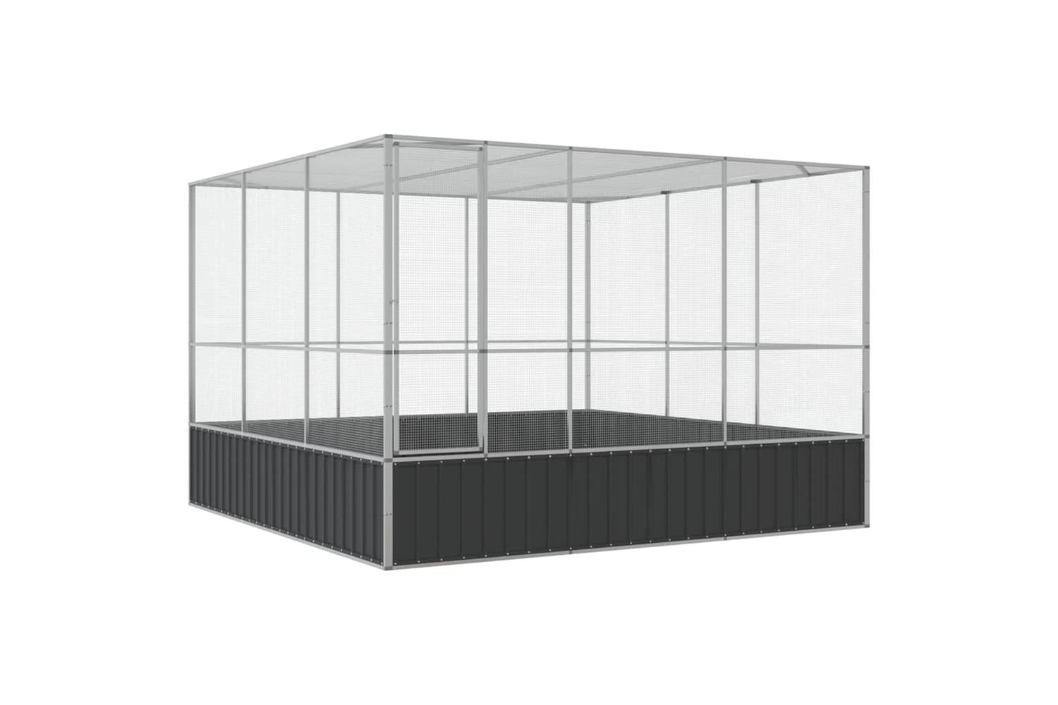 Aviary Silver 311x307x212 Cm Steel-2
