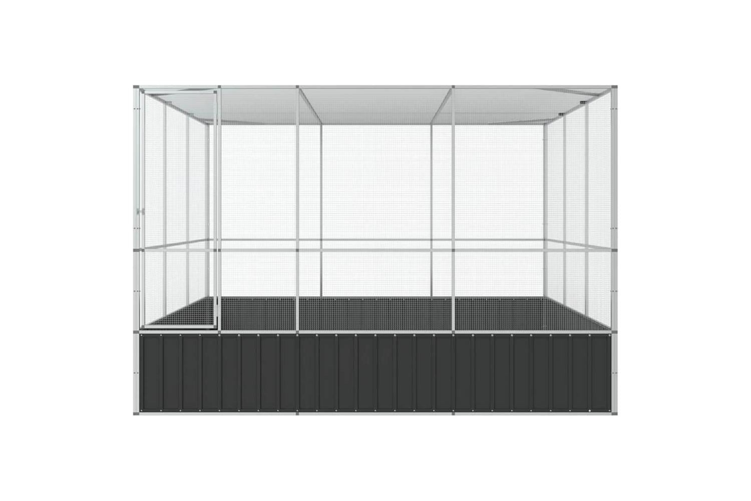 Aviary Silver 311x307x212 Cm Steel-4
