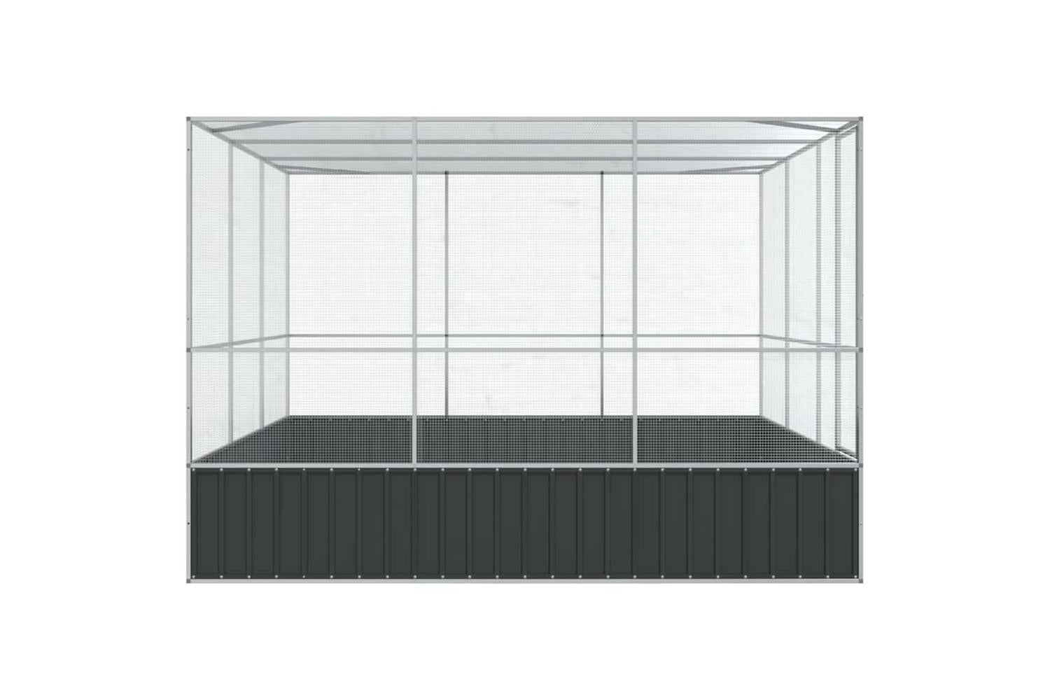 Aviary Silver 311x307x212 Cm Steel-5