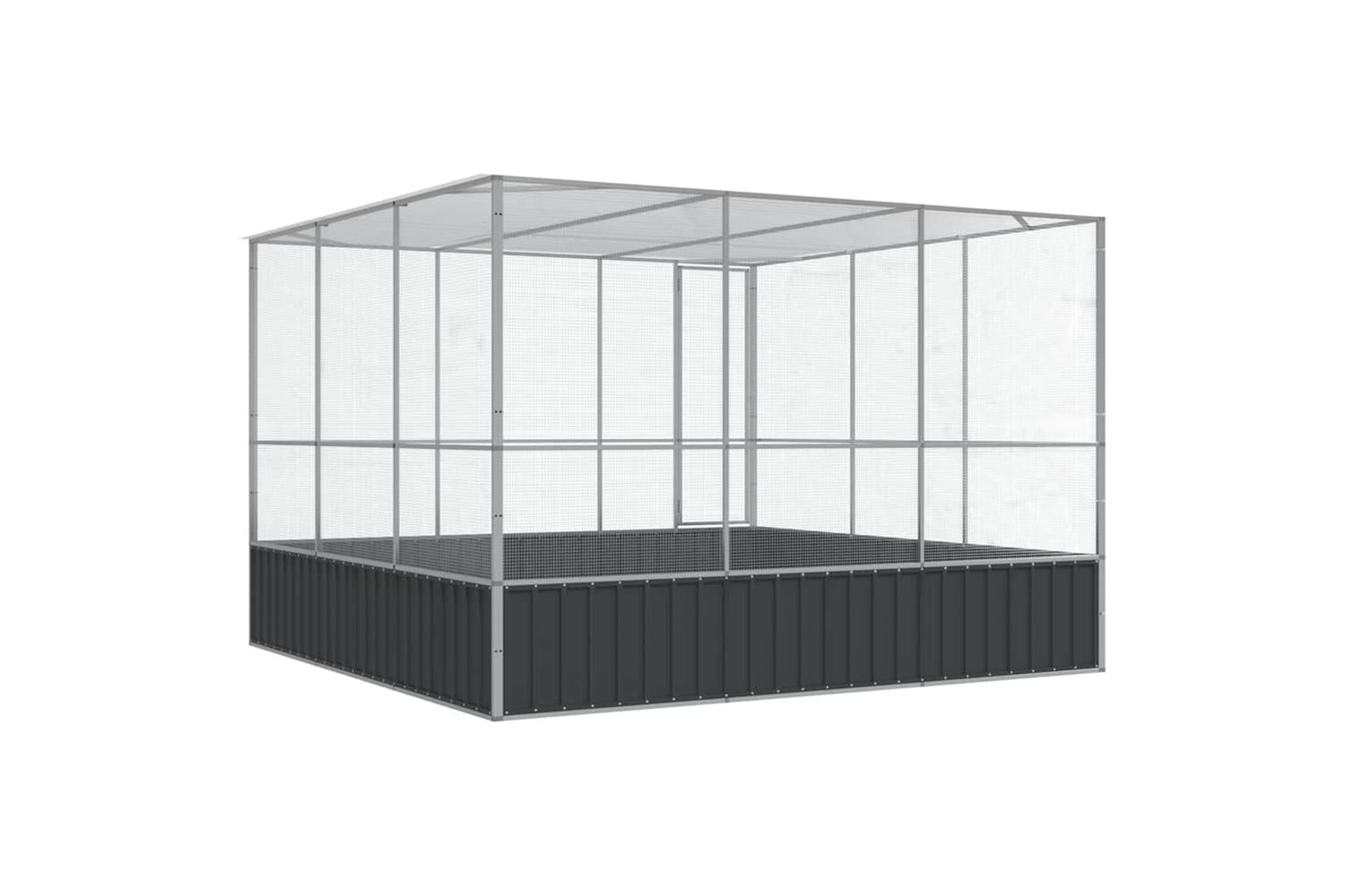 Aviary Silver 311x307x212 Cm Steel-6