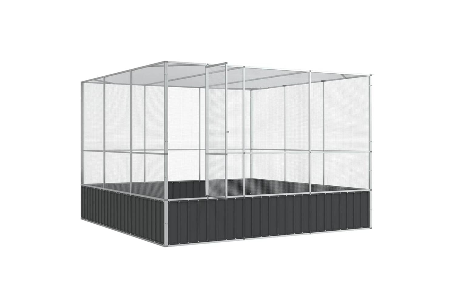 Aviary Silver 311x307x212 Cm Steel-7