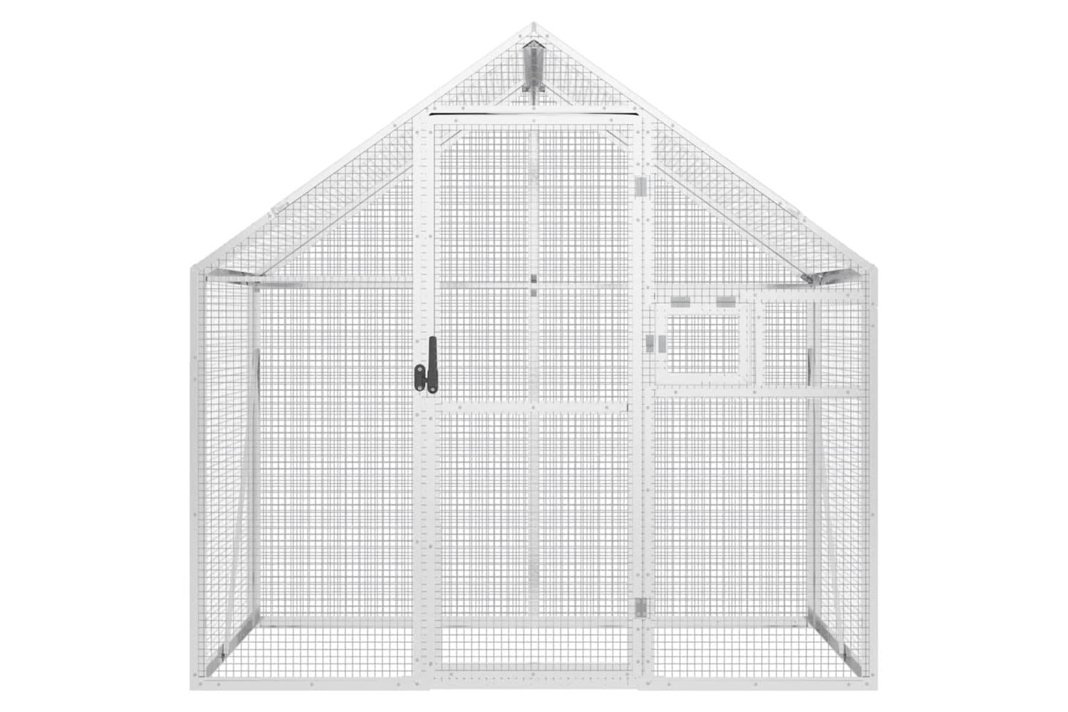 Aviary Silver 179x100x185 Cm Aluminium-3