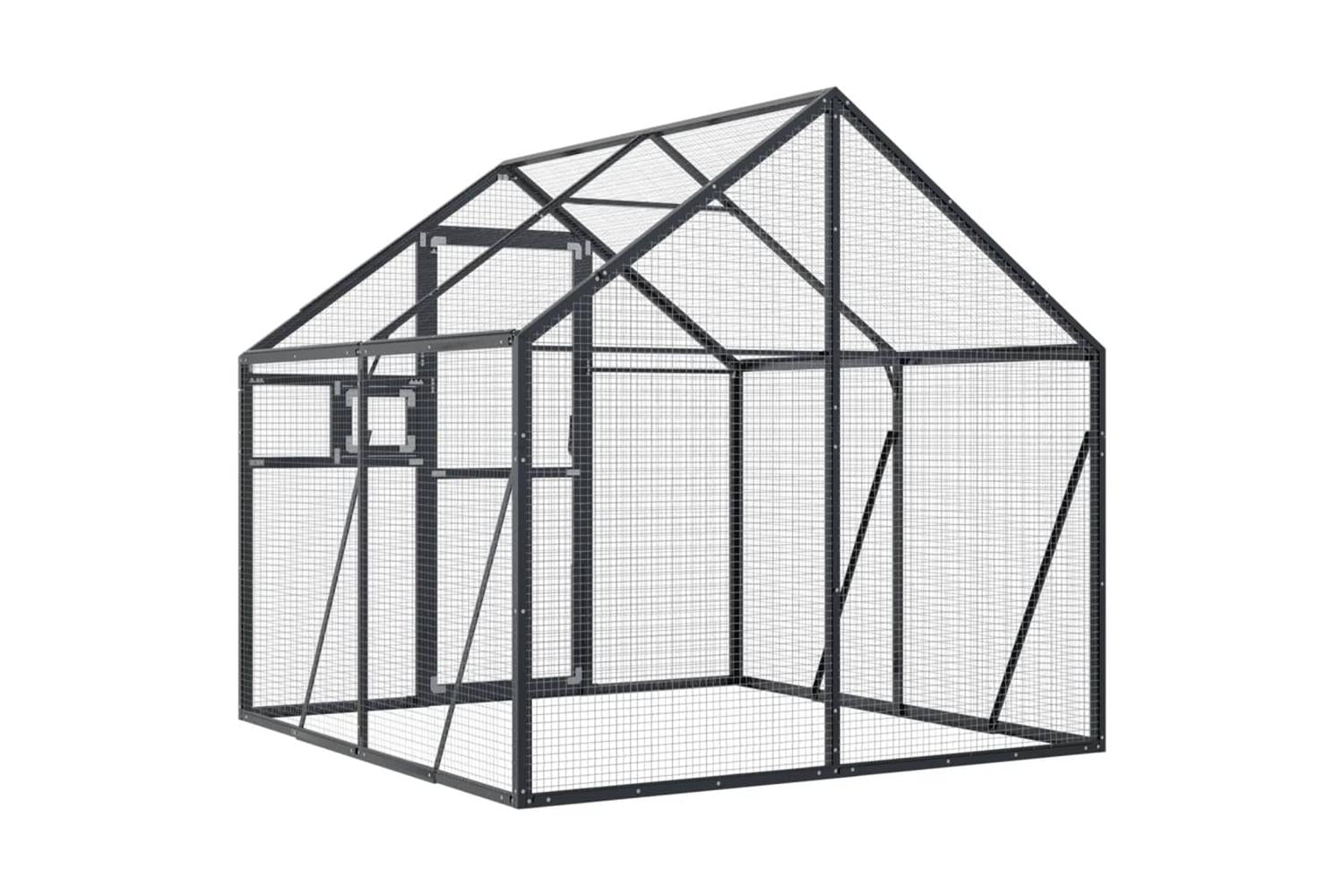 Aviary Anthracite 179x2x185 M Aluminium-5
