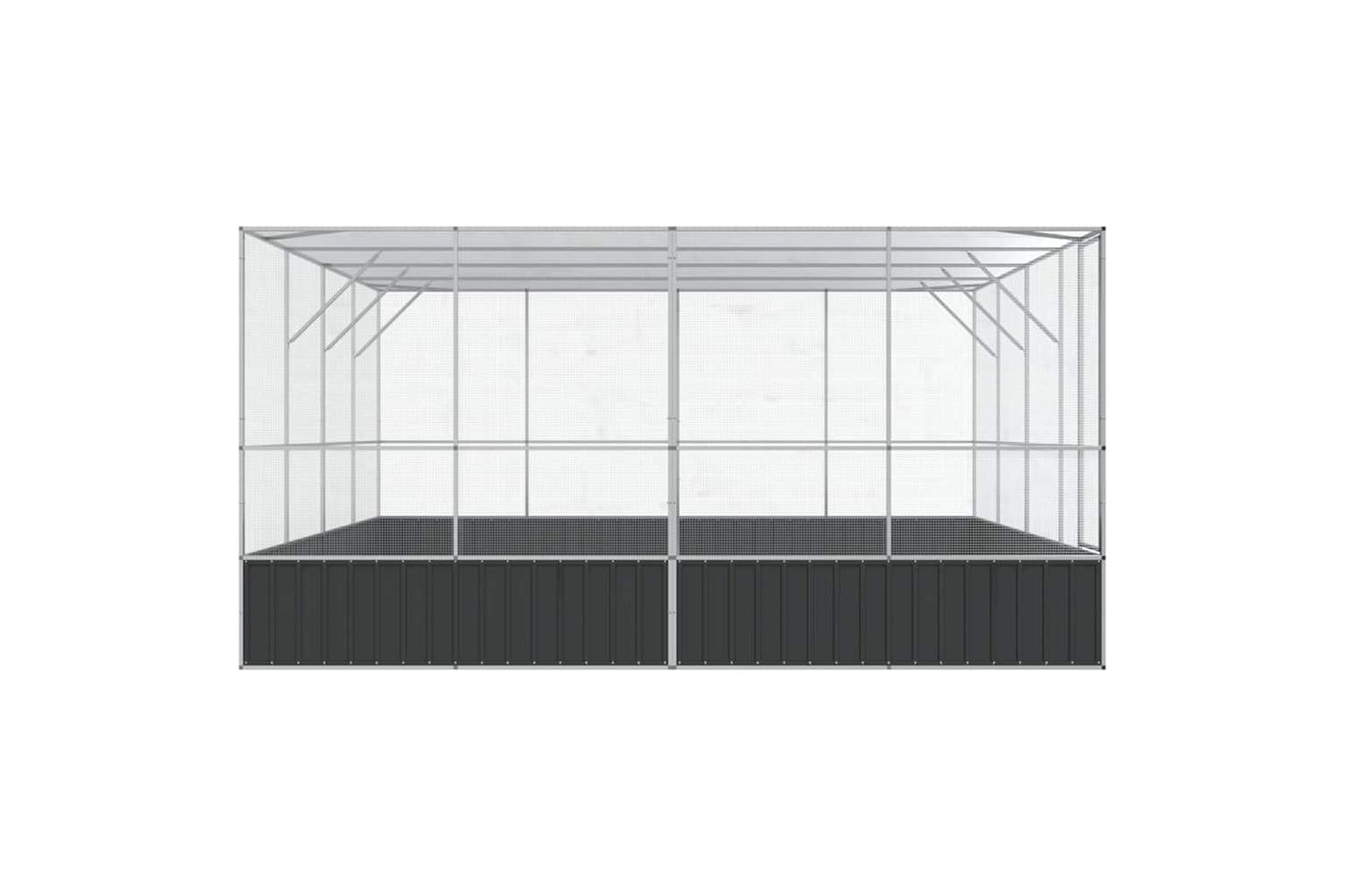 Aviary Silver 418x414x212 Cm Steel-5