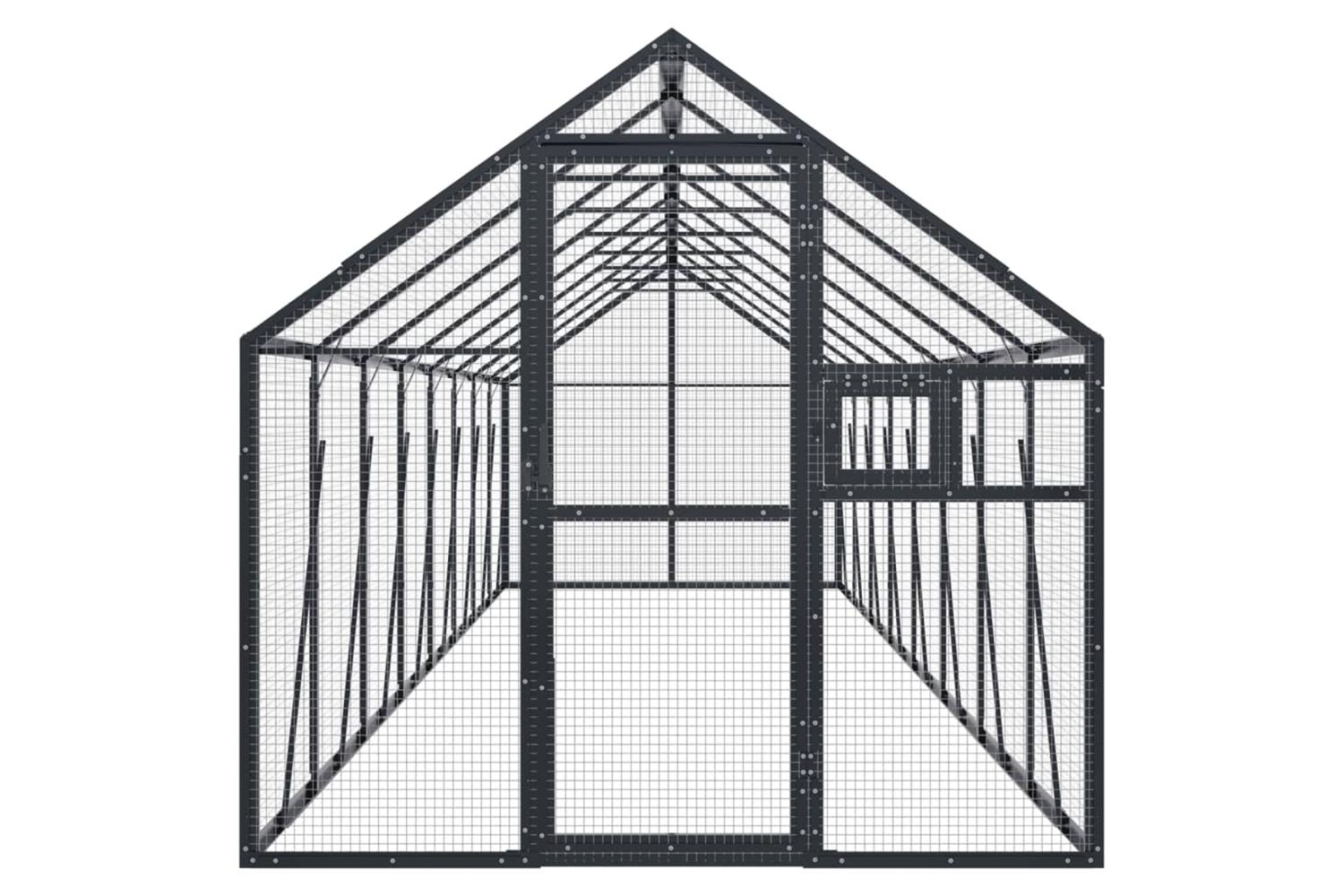 Aviary Anthracite 179x8x185 M Aluminium-3