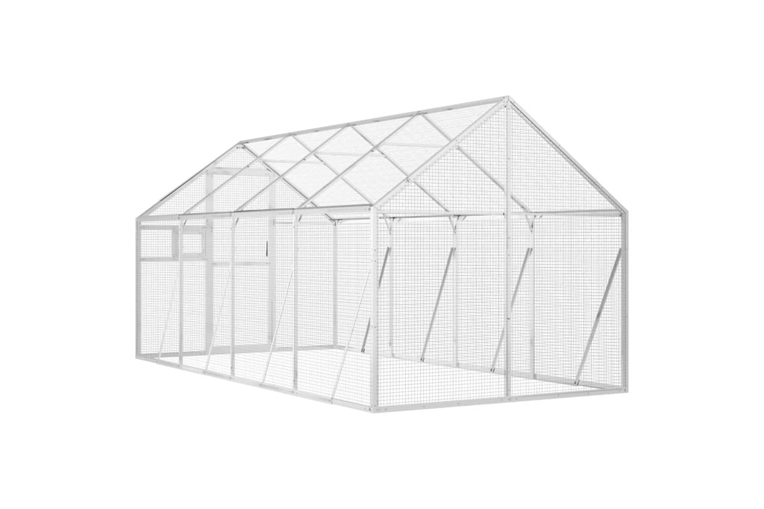 Aviary Silver 179x4x185 M Aluminium-5