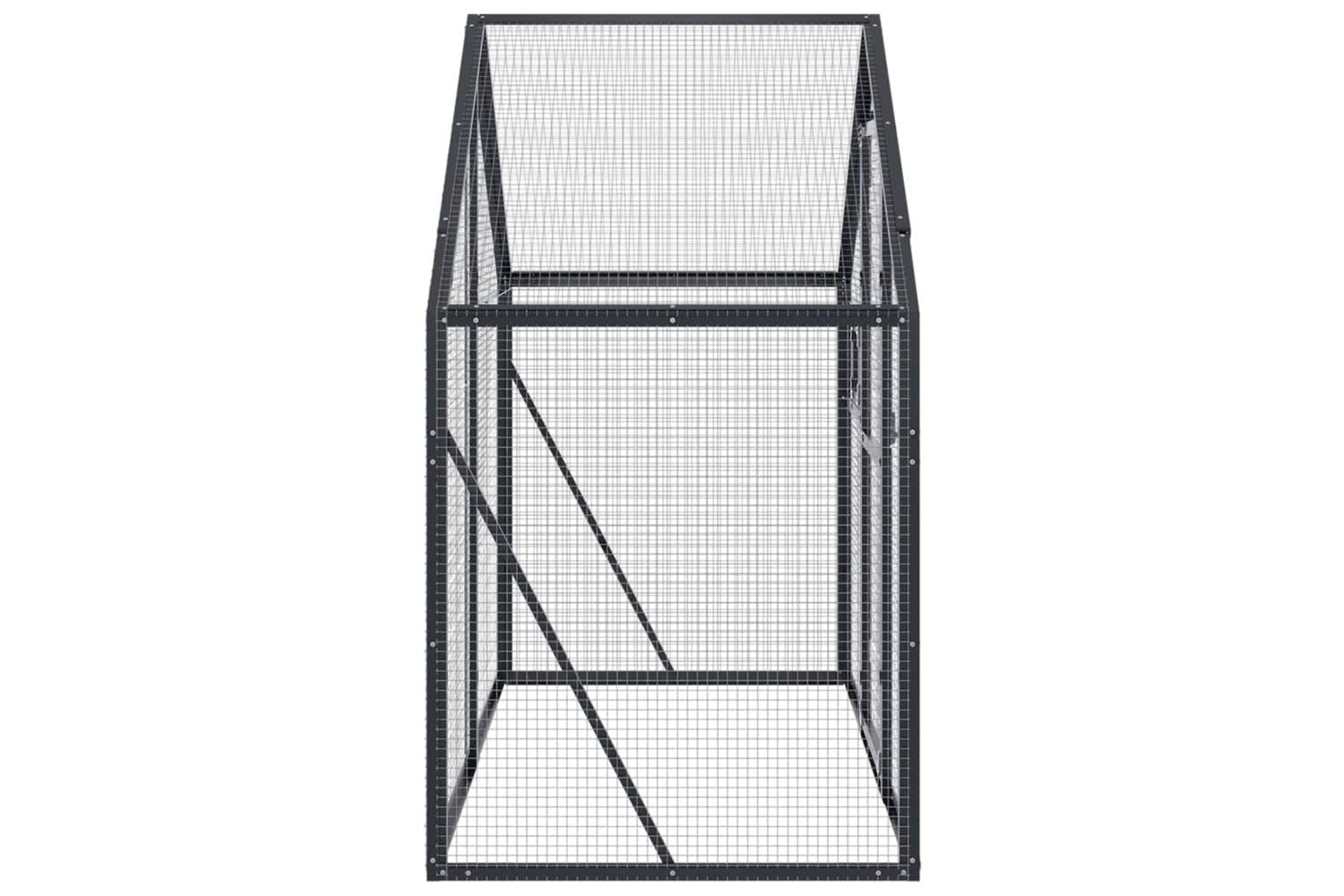 Aviary Anthracite 179x100x185 Cm Aluminium-4