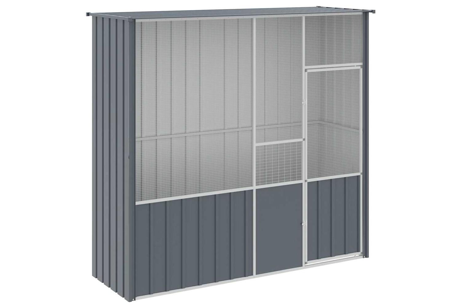 Bird Cage Anthracite 215x78x200 Cm Galvanised Steel-2